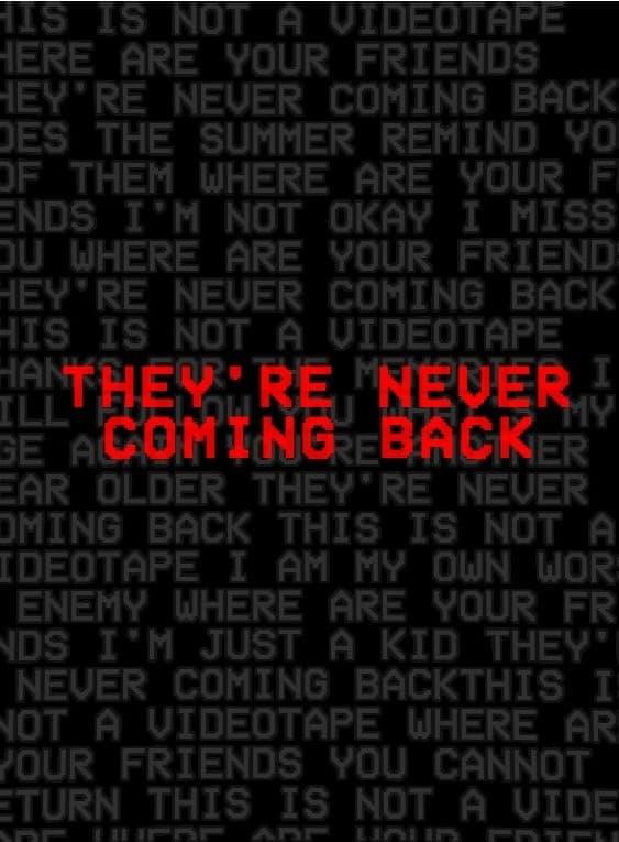 They're Never Coming Back poster