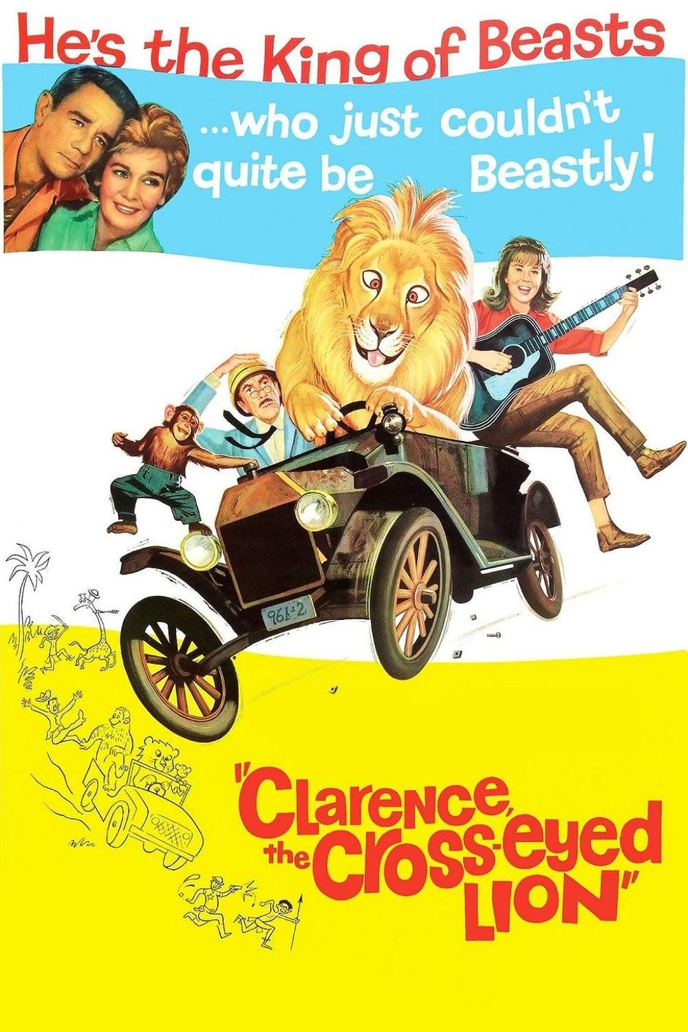 Clarence, der schielende Löwe poster