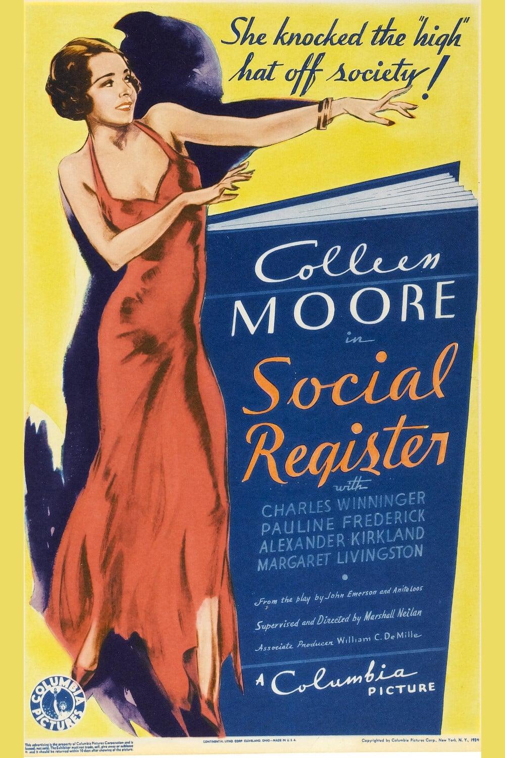 Social Register poster