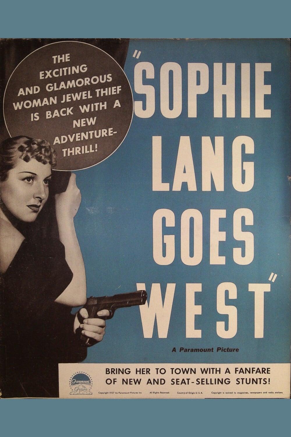 Sophie Lang Goes West poster