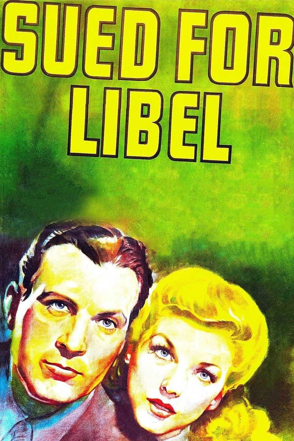 Sued for Libel poster