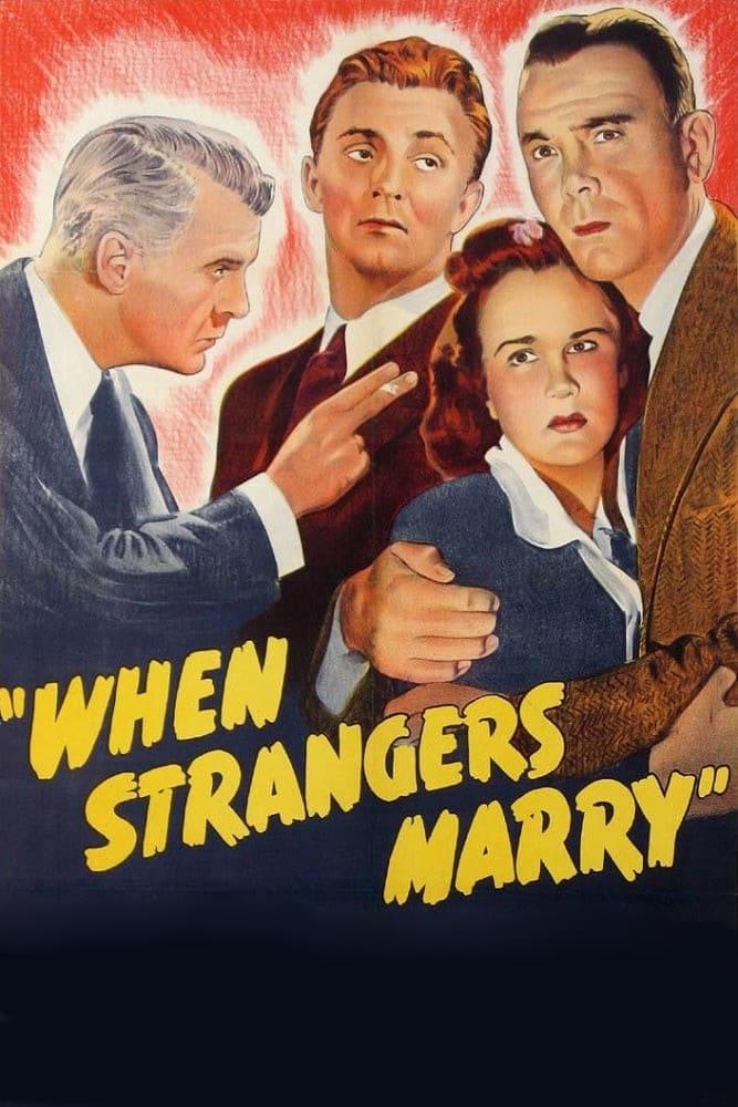 Heirate niemals einen Fremden poster