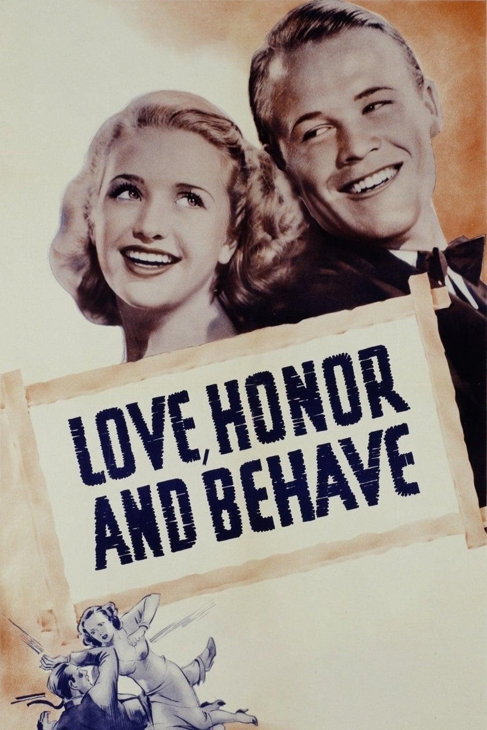 Love, Honor and Behave poster