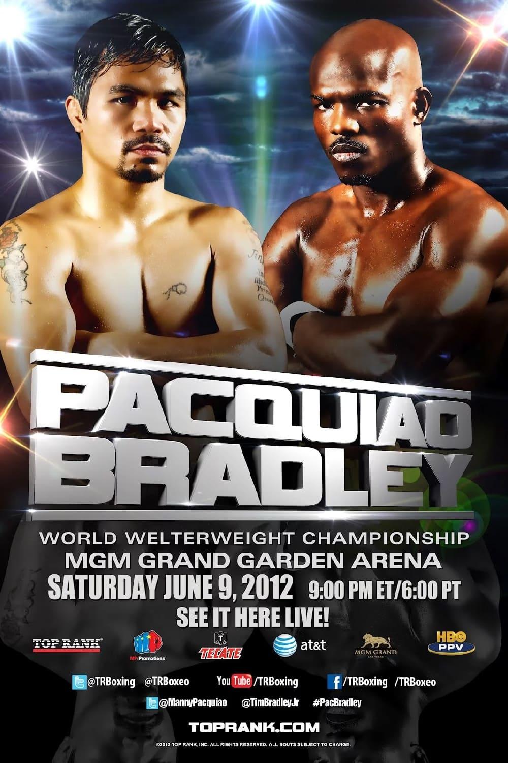 Manny Pacquiao vs. Timothy Bradley poster