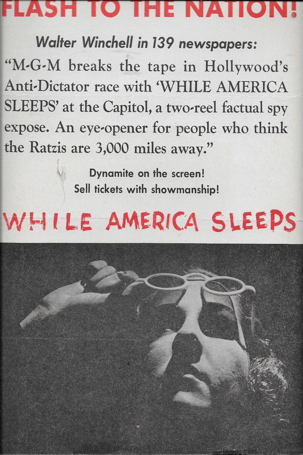 While America Sleeps poster
