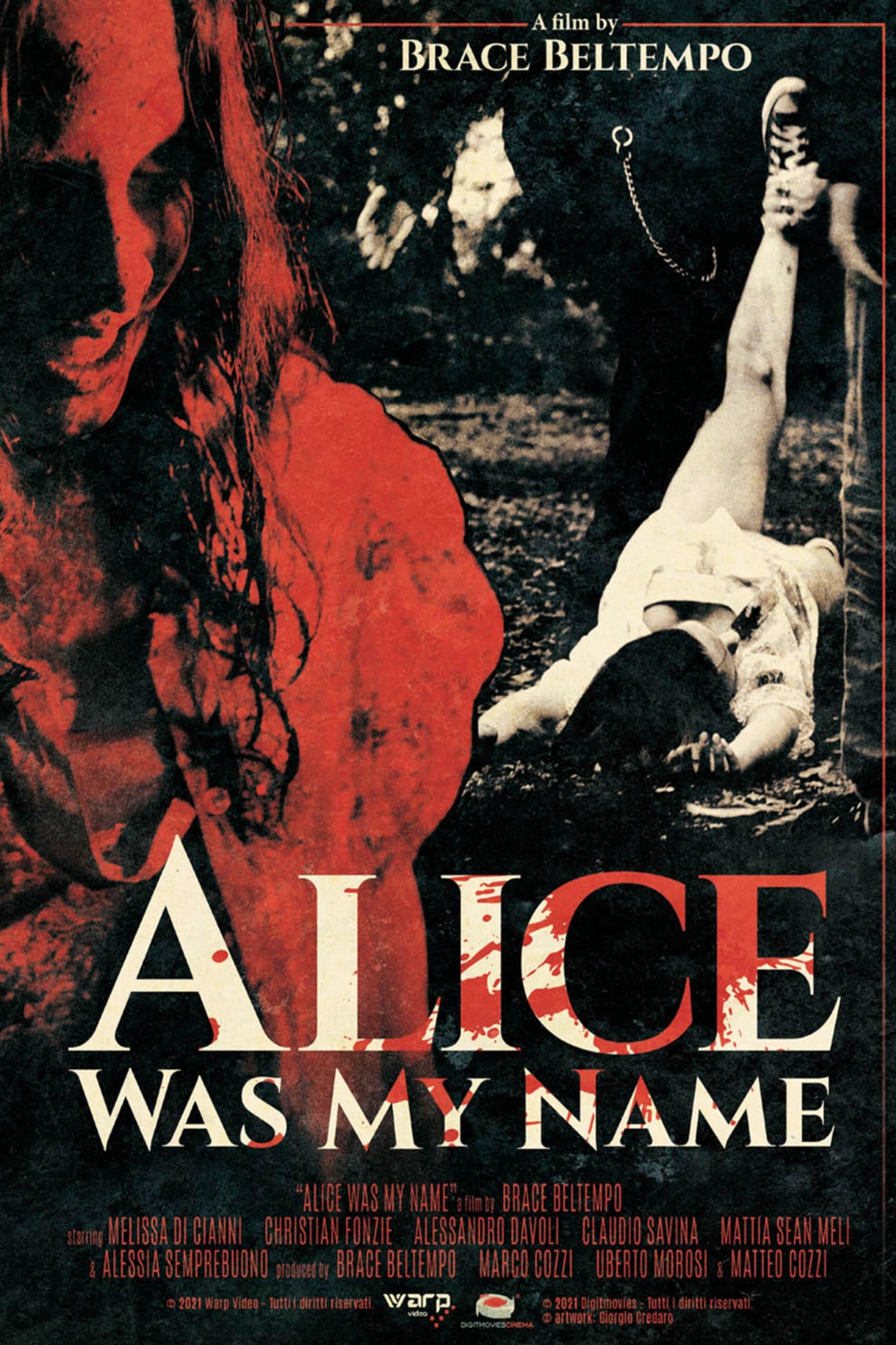 Alice was my name poster