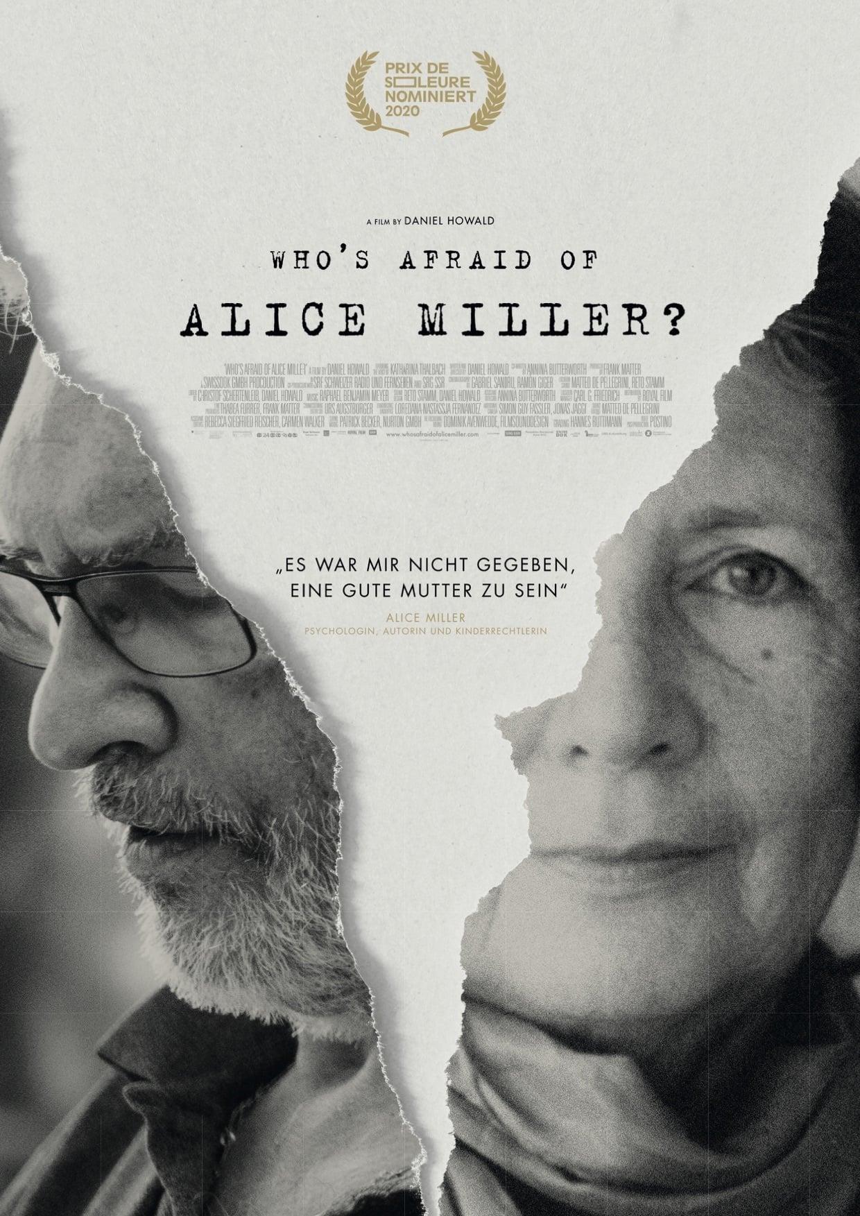 Who's afraid of Alice Miller poster
