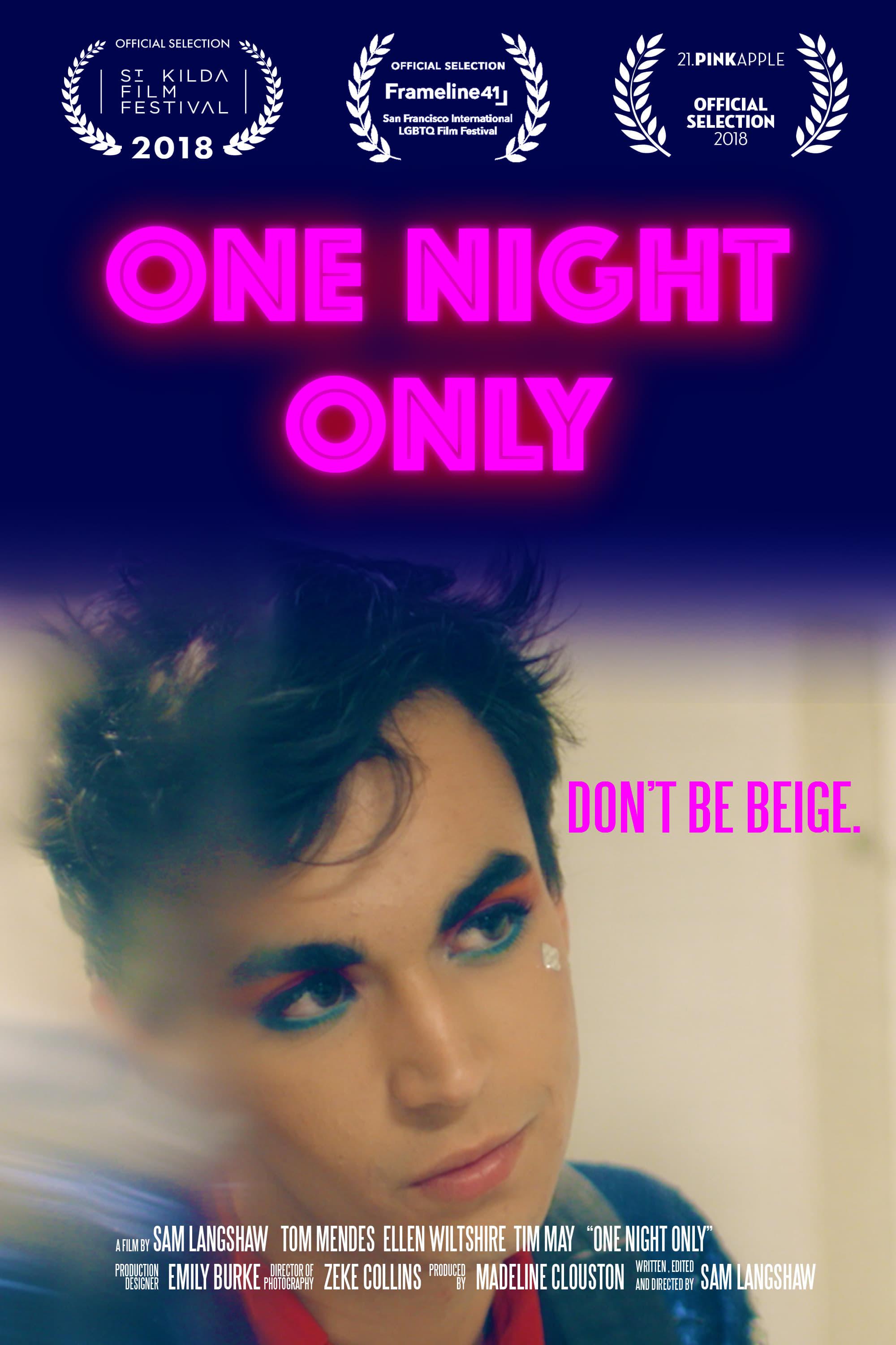 One Night Only poster