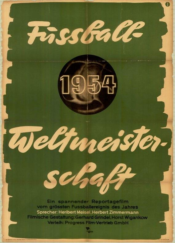 Fußball Weltmeisterschaft 1954 poster