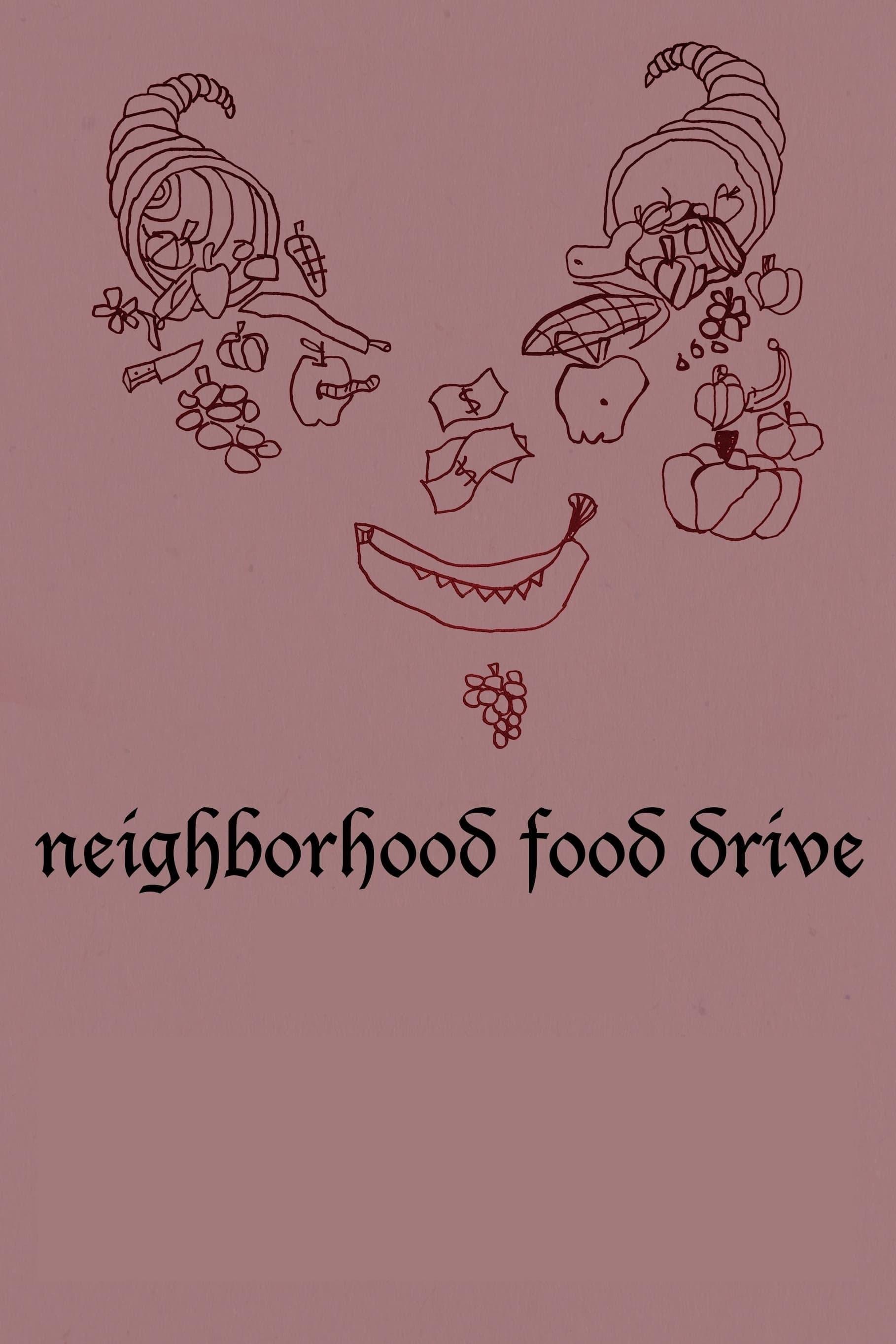 Neighborhood Food Drive poster