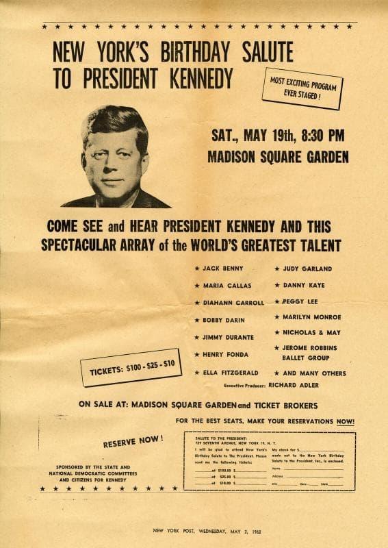 President Kennedy's Birthday Salute poster