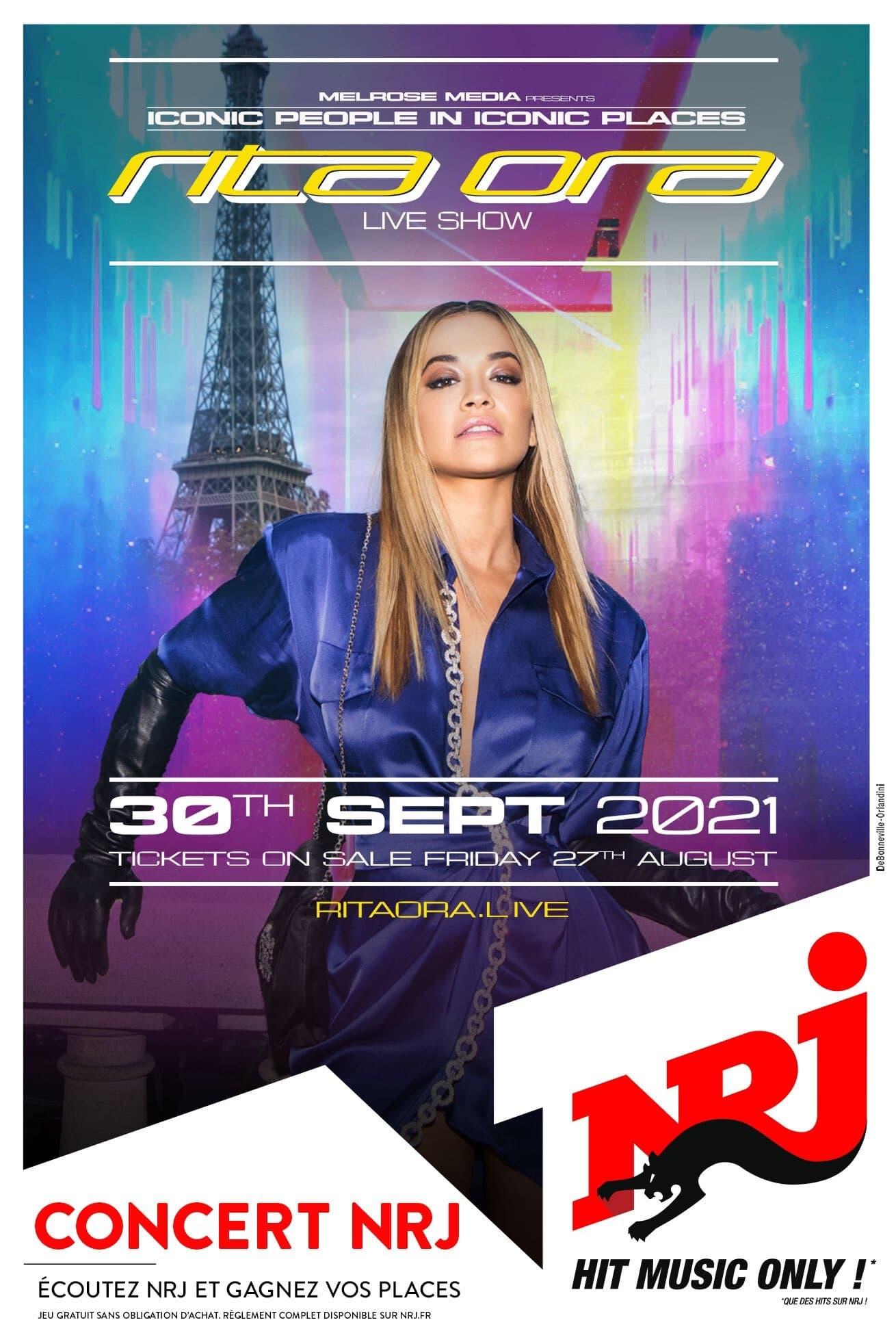 Rita Ora at the Eiffel Tower poster