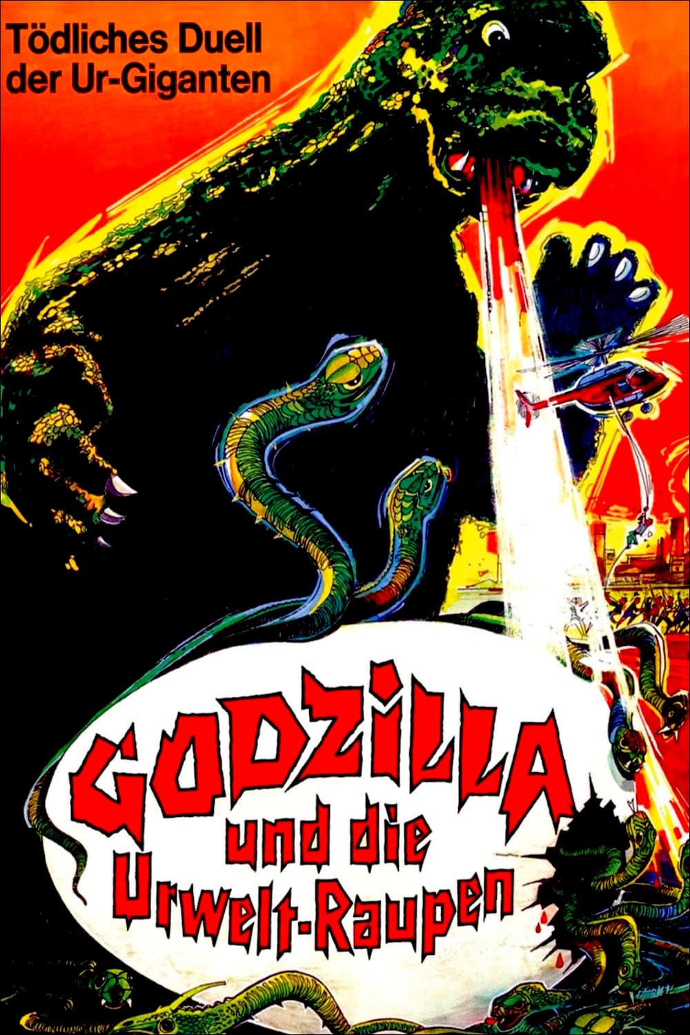 Godzilla und die Urweltraupen poster
