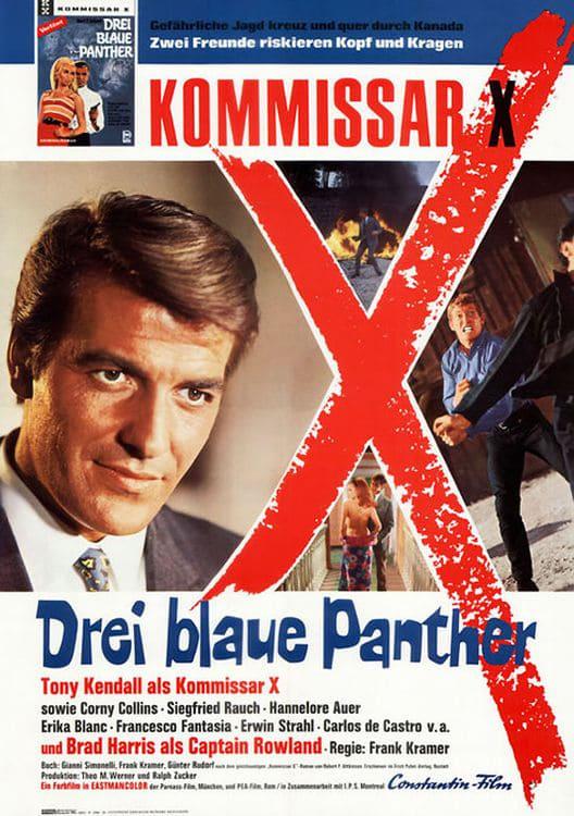 Kommissar X - Drei blaue Panther poster