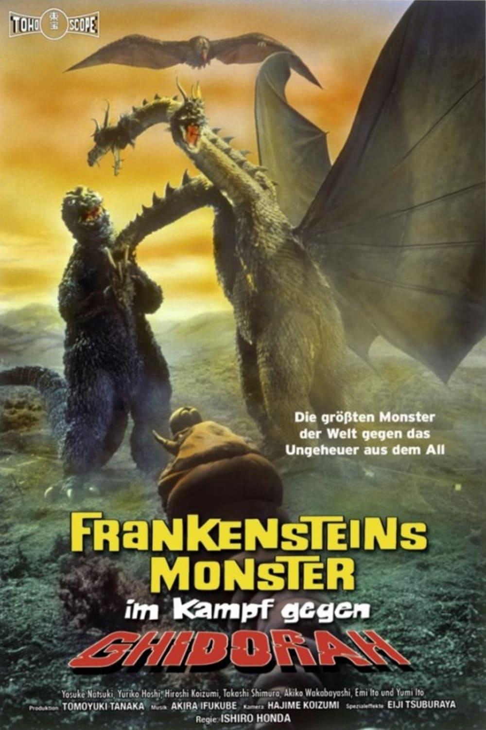 Frankensteins Monster im Kampf gegen Ghidorah poster