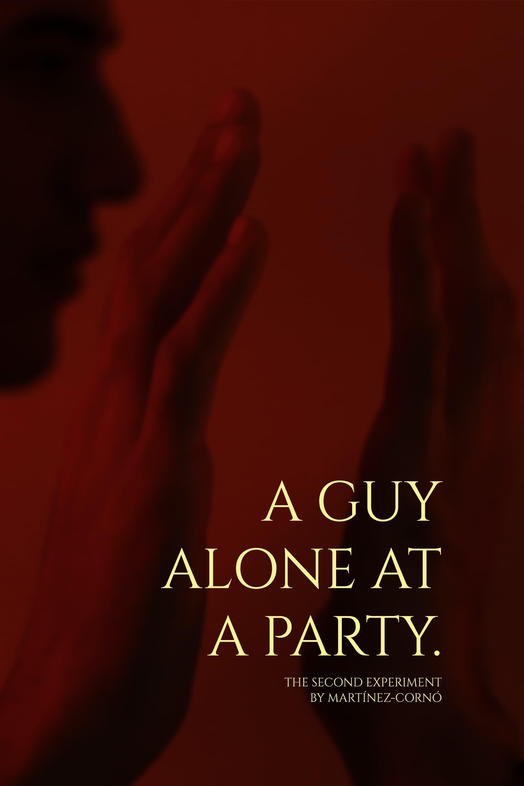 A guy alone at a party. poster