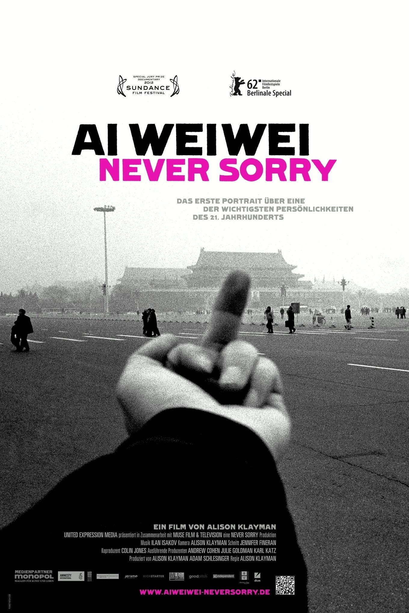 Ai Weiwei: Never Sorry poster