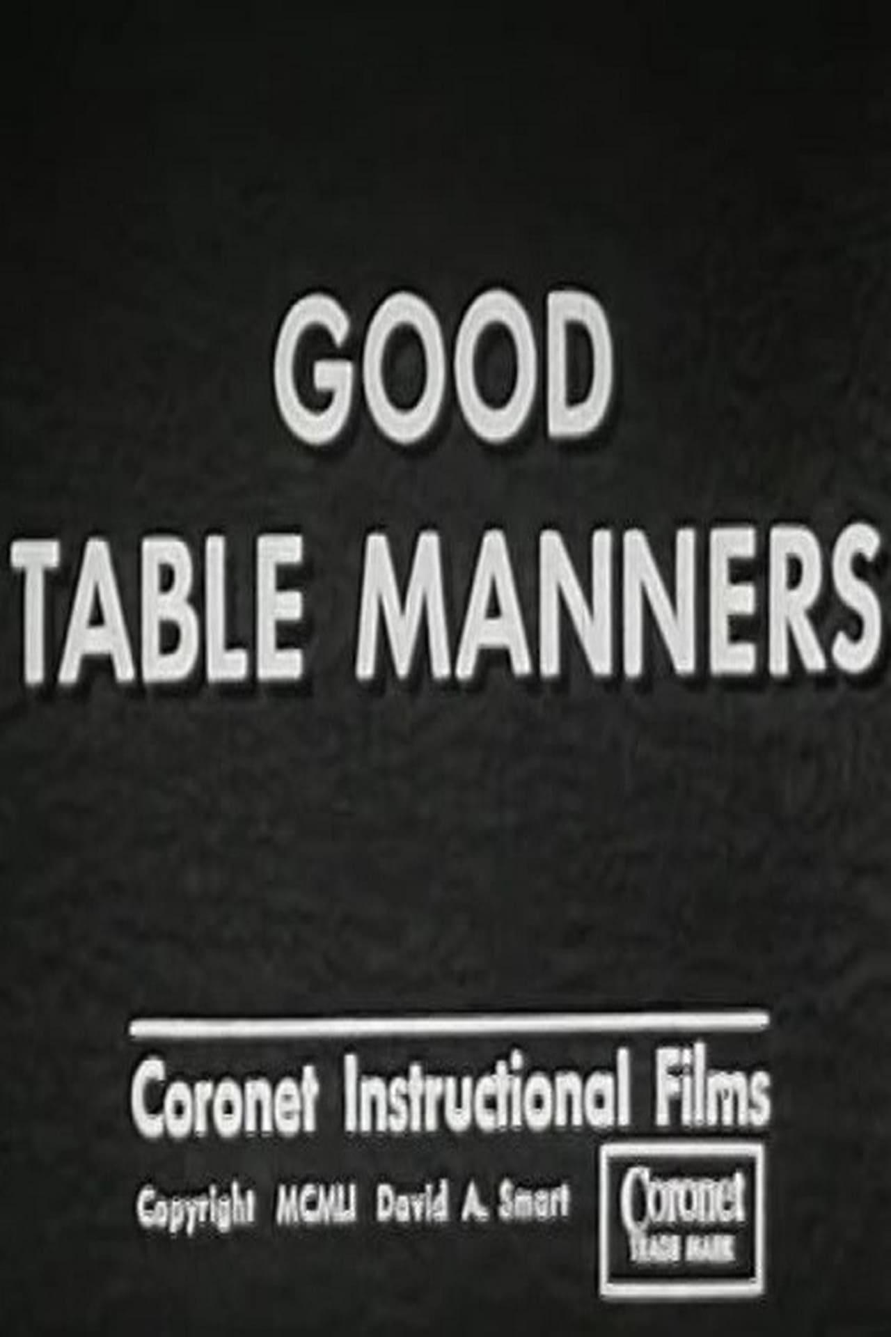 Good Table Manners poster