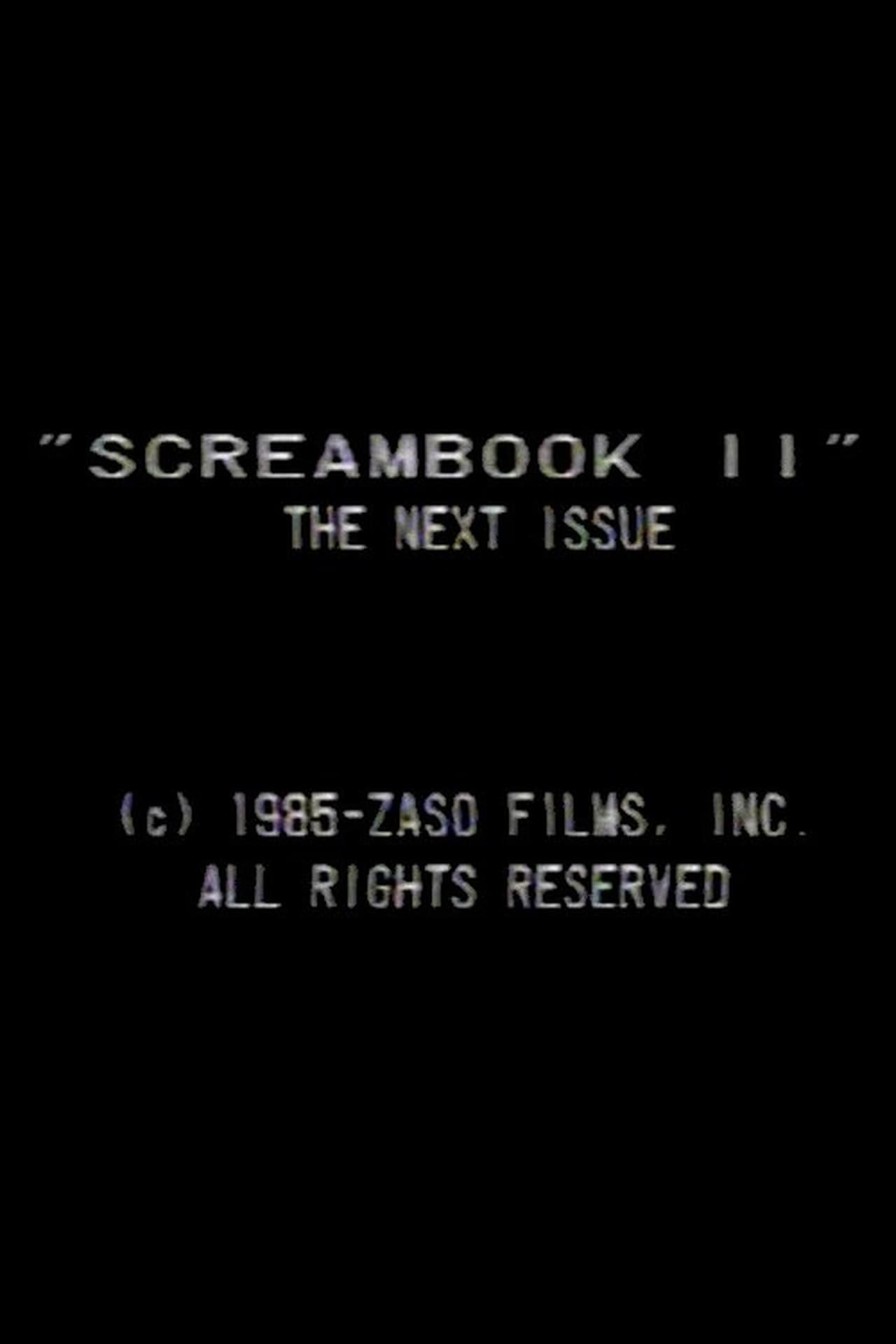 Screambook II poster